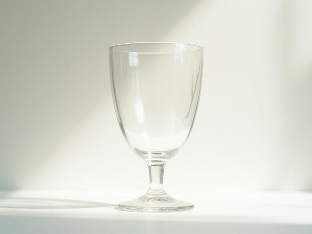 Delikadong baso na may malambot na ilaw